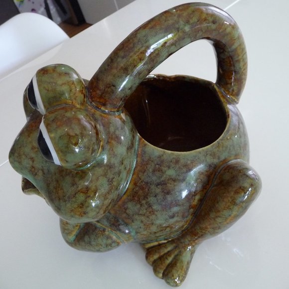 GORGEOUS FUNKY MID CENTURY CERAMIC WATERING POT MADE BY BIRD BRAIN - Picture 2 of 6